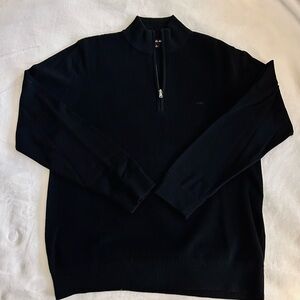 Micheal Kors Black 1/4 Zip Sweater